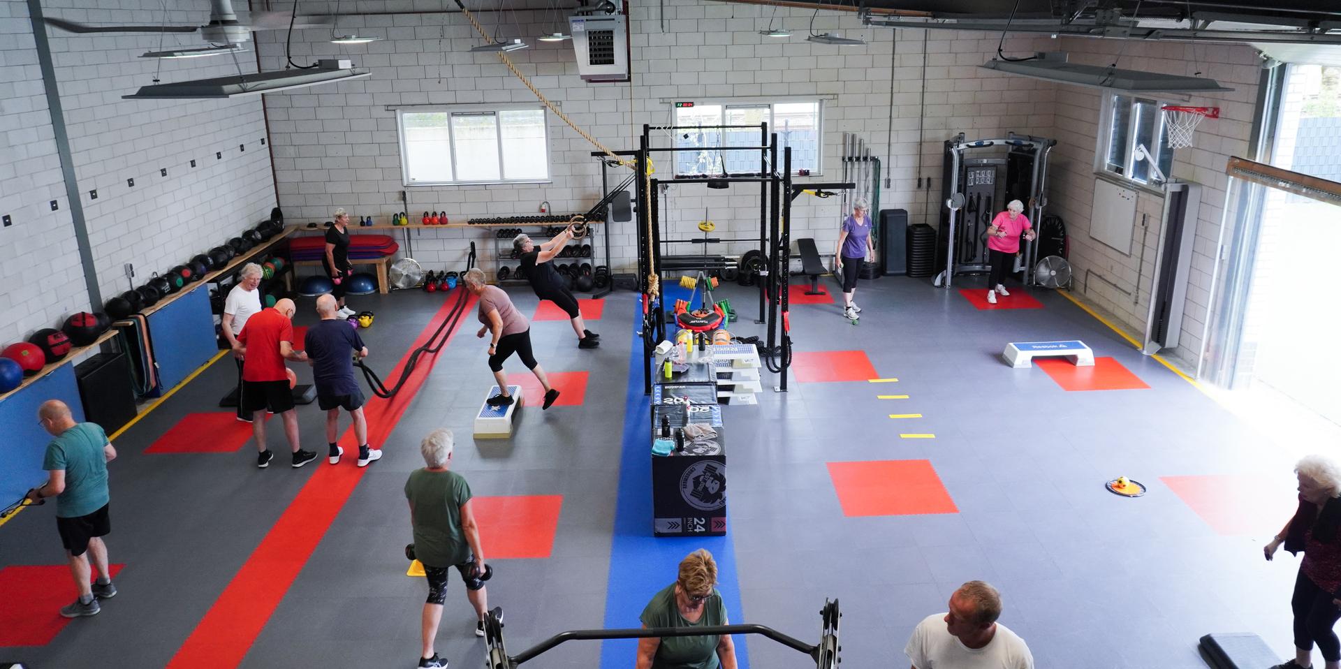 Groepstraining in de zaal